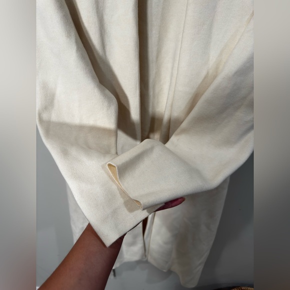 Cream Belted Cardigan Duster – Women’s Large | Soft Knit Longline Coat Style - Picture 9 of 10